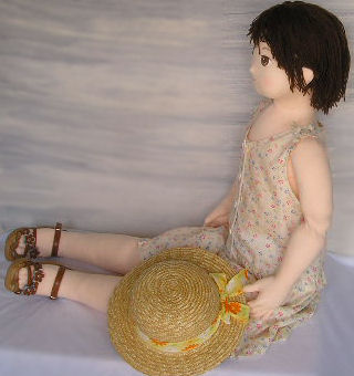 麦わら帽子の女の子