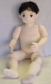 胸から下は１枚布です